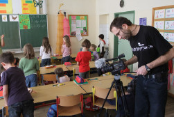 Natáčení v české škole - Vídeň